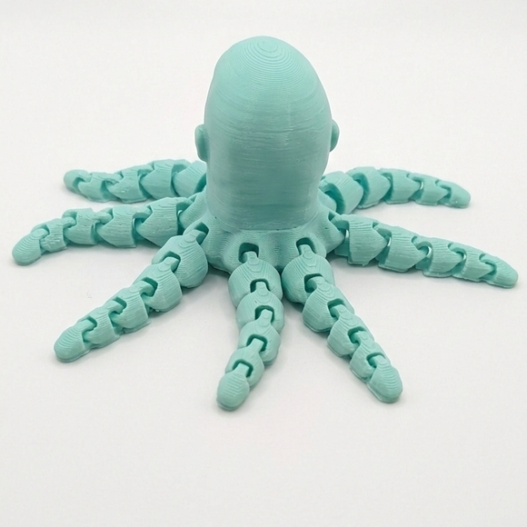 The Rocktopus - Articulated 3D Printed Fidget Toy WWE Dwayne The Rock Johnson - Picture 5 of 7